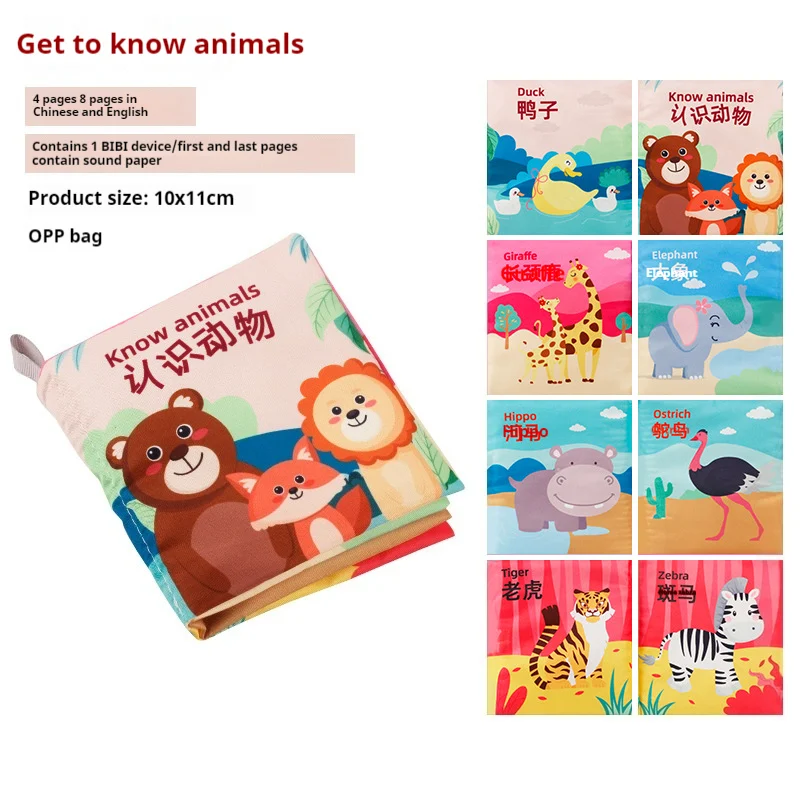 Livro de pano indestrutível para bebês que estimula o cérebro. Desenvolvimento cognitivo, seguro e divertido, ideal para os pequenos exploradores. — foto 4