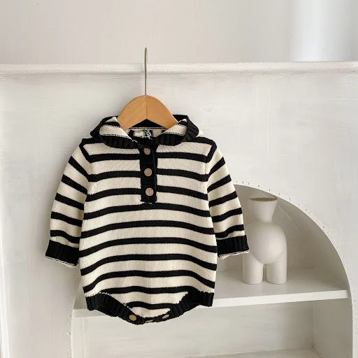 Title 14, Bois i Girls Striped Hooded Shopbuit
