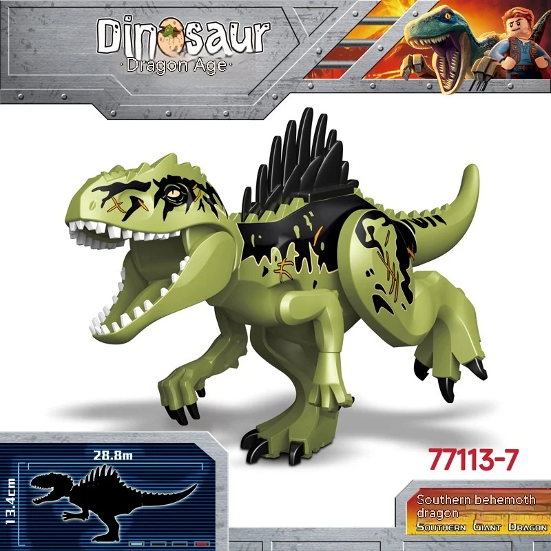 Jurassic Dinosaur Building Blocks, Small Particles, Educational Toy for Kids, Creative Play, Fun Building, Develops Skil — photo 5