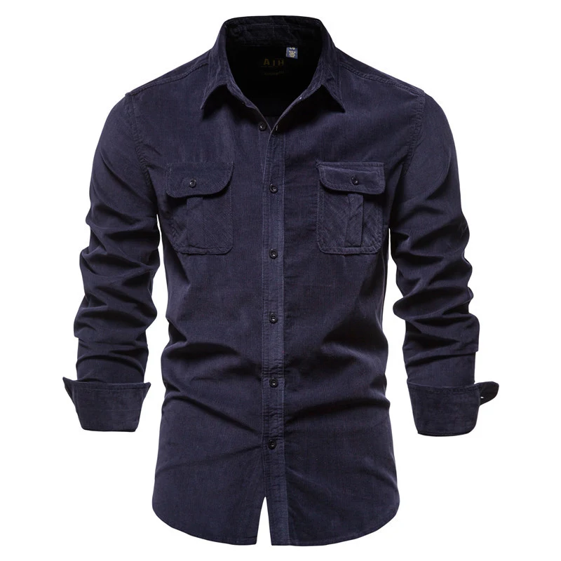 Title 4, Camicia da uomo in velluto a coste giapponese d...