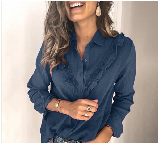 Title 6, Fashion lace shirt Elegant and feminine style f...