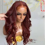 Peruca frontal de renda ondulada sexy, corpo com ondas naturais, visual estiloso e atraente, fácil de aplicar, ideal para festas e eventos — foto 3