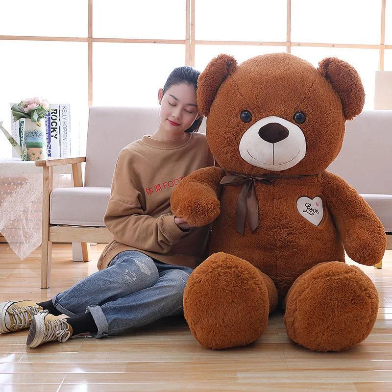 Urso de pelúcia Big Bear Bonecos de pelúcia brinquedos para crianças e bebês Macios e adoráveis para abraçar e brincar Presentes perfeitos — foto 4