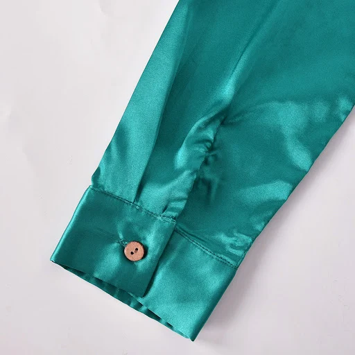 Title 2, Summer Button Sequin Panel Shirt Dress Womens
