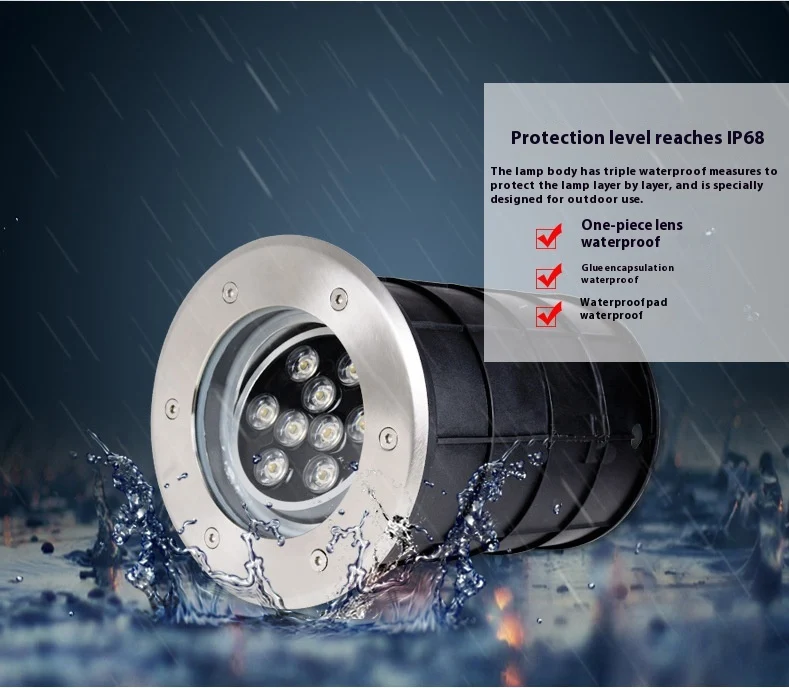 Title 8, Underground LED Outdoor Waterproof Buried Spotl...