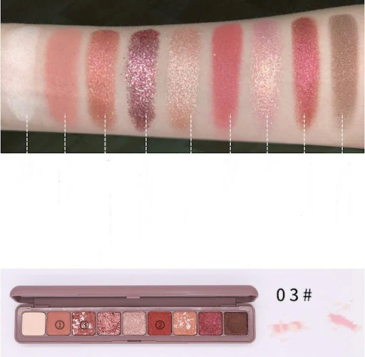Title 7, Keyboard Fingertip Nine Color Eyeshadow Disk. C...