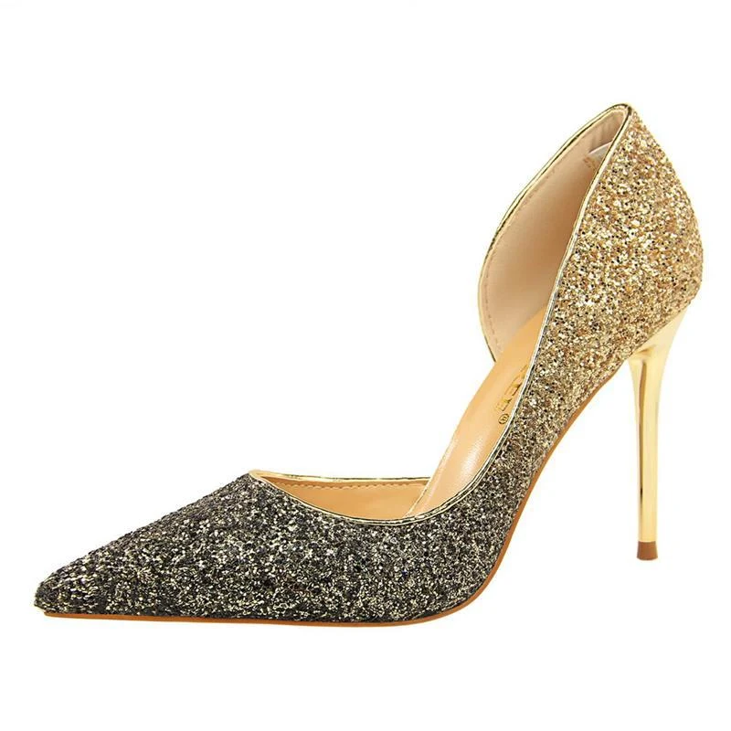Title 2, Crystal High Heels for Women Stiletto Heel Grad...