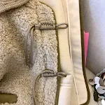 Giacca imbottita in cotone con bottoni cinesi, lana di agnello, piccola, calda e spessa, con pelo integrato. Un capo ideale per l'inverno. — foto 26
