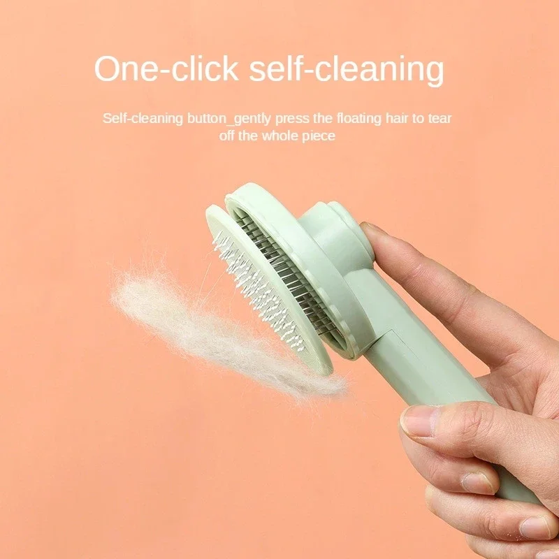 Title 3, Pet Brush, Automatic Cat Grooming Comb, Self-cl...