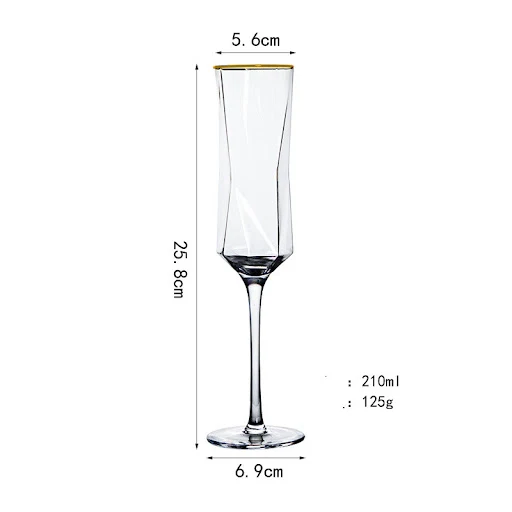 Title 4, European Crystal Colorful Phnom Penh Red Wine C...
