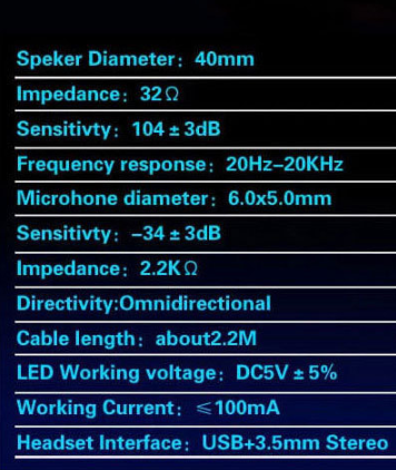 Title 1, Pu mind PC780 Black Blue Gaming Headset for Com...