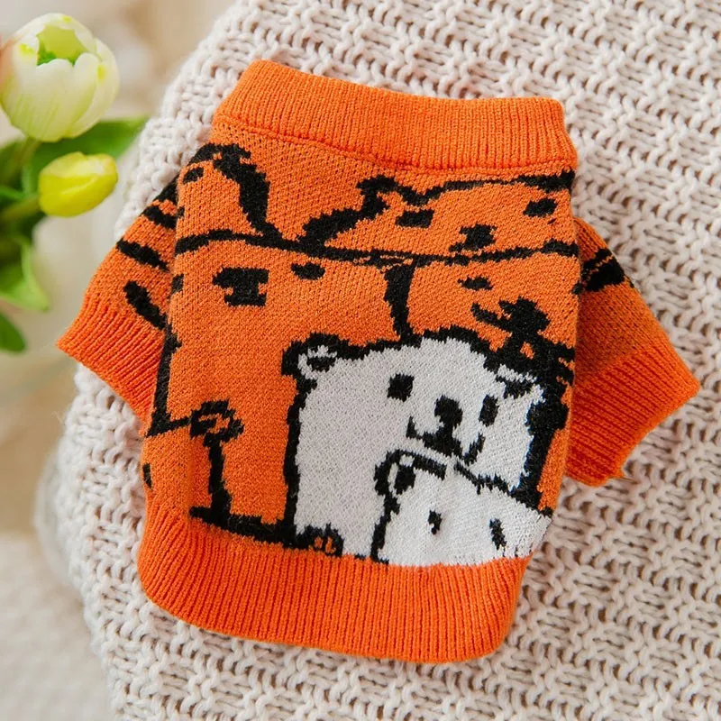 Knit Sweater Autumn Winter Puppy Clothes, warm and cozy apparel, perfect for protecting your puppy from the cold while k — photo 6