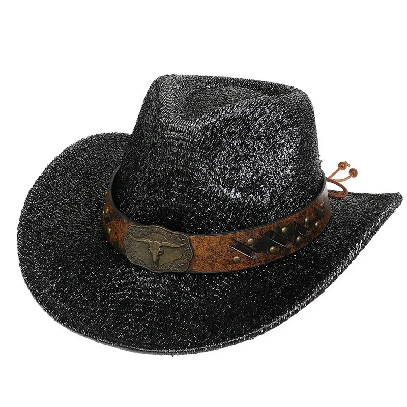 Title 8, Glitter Cowboyhoed Halloween Zwart Goud Zilver ...