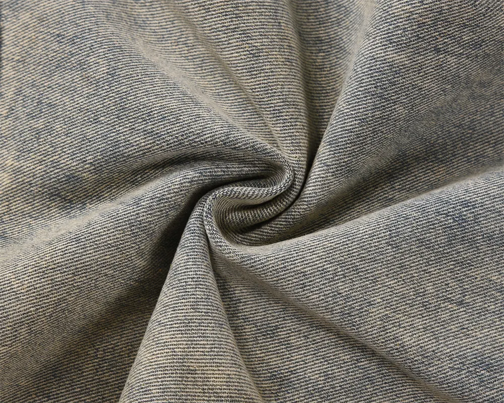 Calças jeans masculinas retas desgastadas. Denim moderno e confortável para uso diário. Design casual e durável. Caimento perfeito para um visual estiloso e despojado. — foto 14
