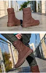 Platform High-top Canvas Flanging Martin Fashionable Sports Shoes for a stylish and comfortable fit, perfect for a moder — photo 11