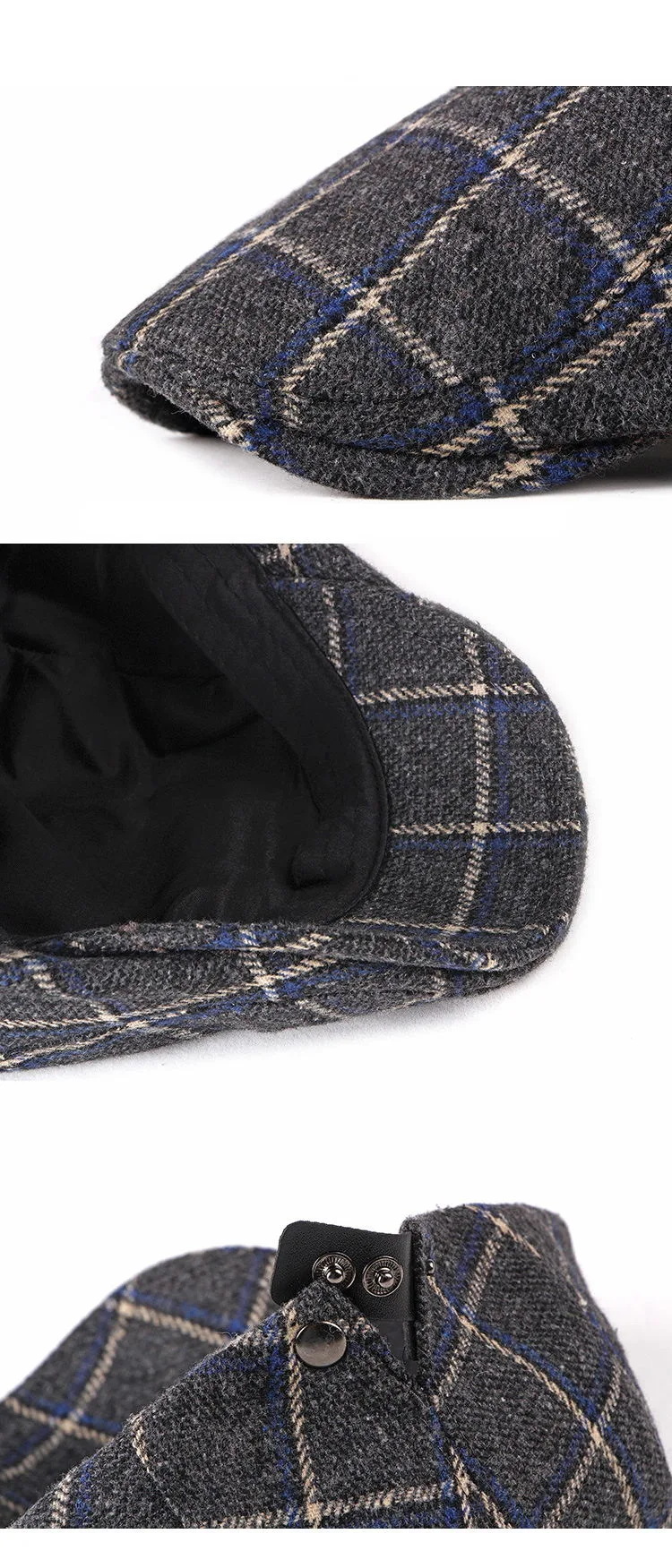 Title 11, New Style Mens British Retro Woolen Beret Casu...