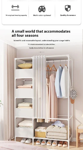 Title 6, Wardrobe Home Bedroom Simple Assembly Wardrobe