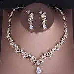Earrings and necklace