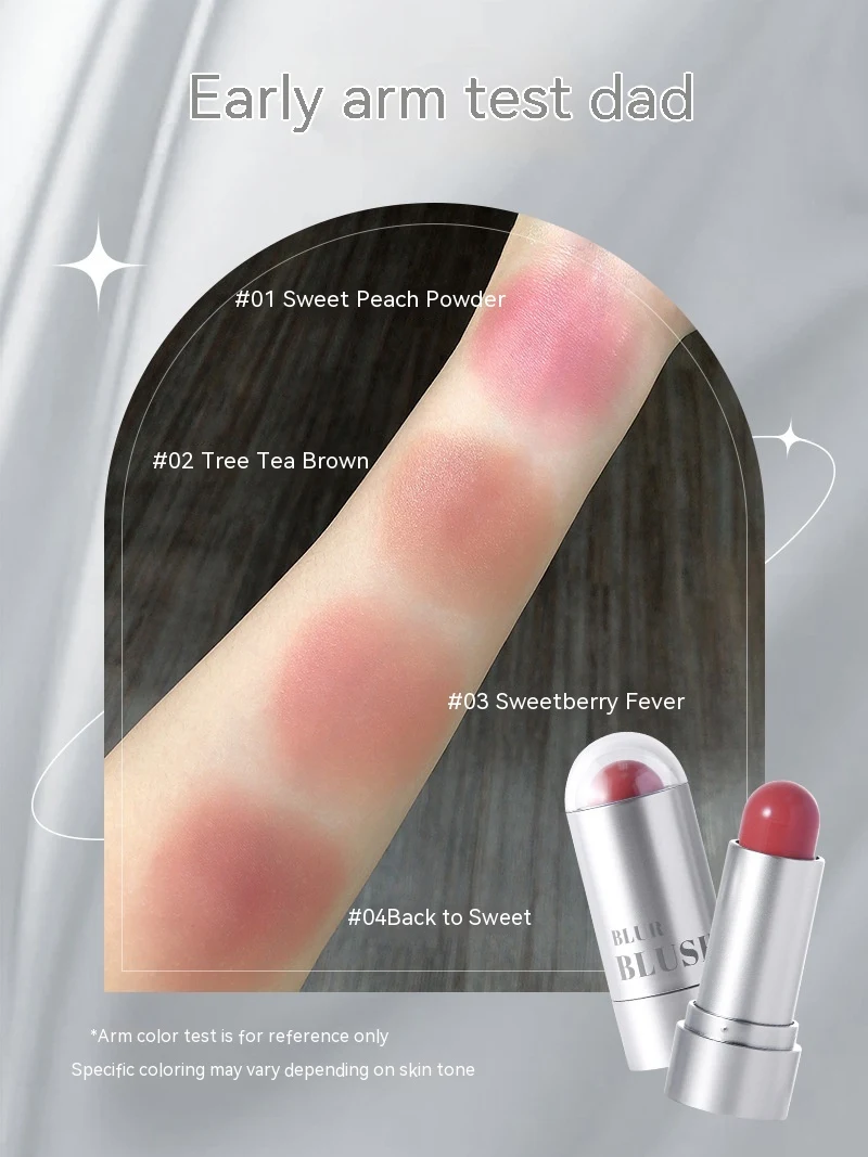 Title 2, Touch Color Mist Silver Tube Blush Stick for li...
