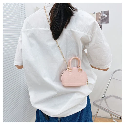 Title 27, Bolsa Feminina Shell Crossbody com Corrente Des...