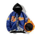 Blue with hood