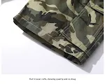 Heren Straight Casual Broek Camouflage Multi-zakken Workwear Shorts Comfortabel en Functioneel voor Werk & Vrije tijd — foto 2