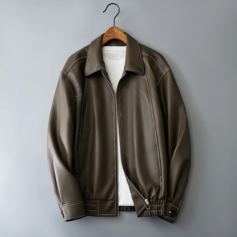 Casual Men's Leather Jacket — photo 13