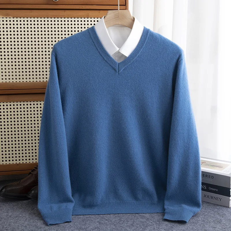 Suéter de lã com meio colarinho masculino Conforto e elegância para o homem moderno. Perfeito para o inverno, aquece sem perder o estilo. — foto 15