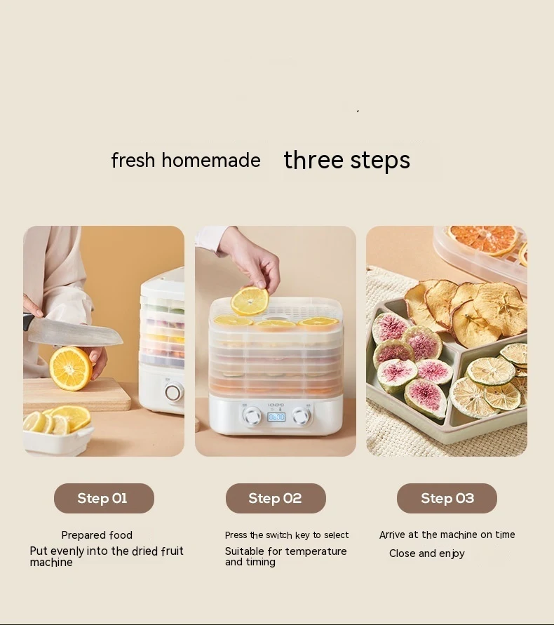 Title 10, Household fruit dehydrator for healthy snacks a...