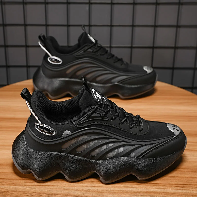 Title 1, Muške Dad Shoes patike u korejskom stilu, crne ...