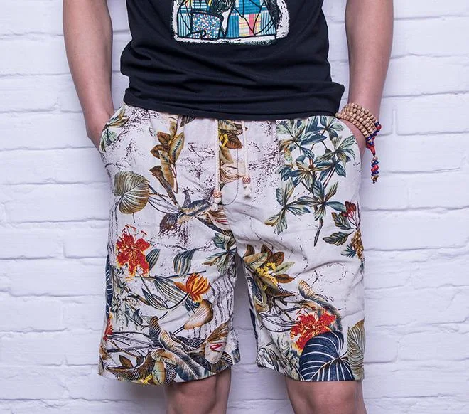 Title 2, Męskie luźne spodnie plażowe plus size na lato ...