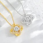 Colar com pingente Coração da Eternidade Corrente clavícula Presente ideal para ela Joia elegante e romântica Amor eterno e beleza feminina — foto 15