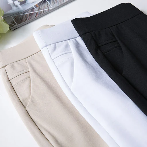 Title 8, High Waist Slimming Straight Casual Plus Trouse...