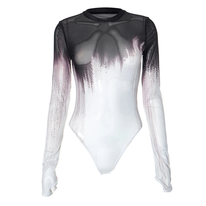 Title 20, Womens Contrast Color Splash-dyeing Printed Me...
