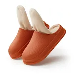 Chinelos de algodão impermeáveis quentes e grossos antiderrapantes para homens e mulheres. Conforto e segurança para seus pés no inverno. — foto 11