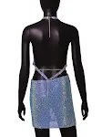 Sexy Light Diamond Rhinestone Nightclub Skirt. Sparkle all night long with this lightweight and eye-catching skirt! — photo 1