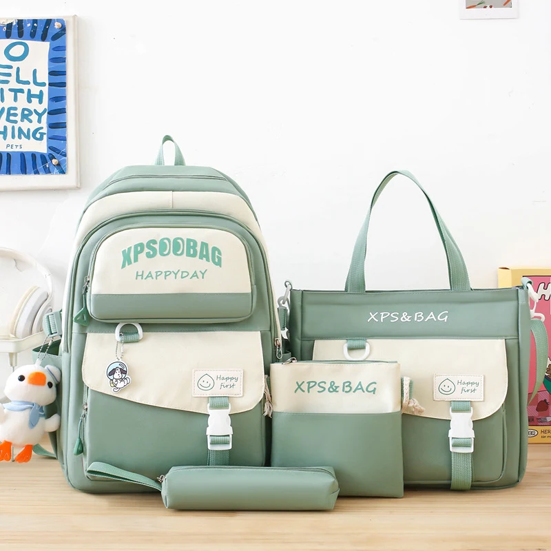 Four-piece Ins Schoolbag For Junior And Senior High Schools — photo 3