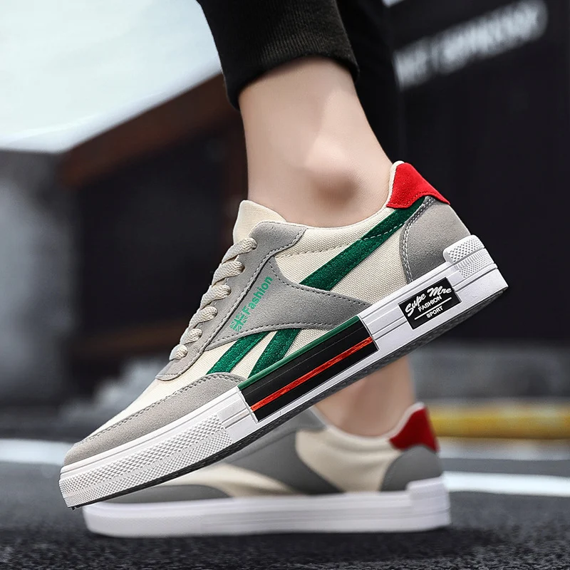 Title 7, Mens Korean style trendy canvas shoes. Comfort...