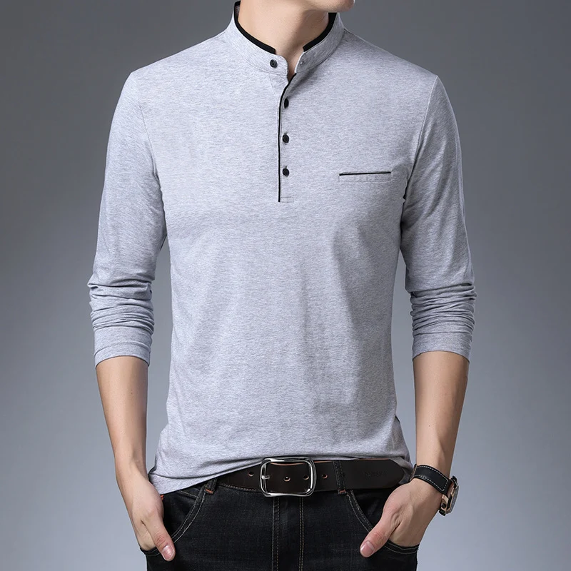 Polo Uomo Business Casual Camicia Elegante e Confortevole Versatile Perfetta per Lavoro e Tempo Libero Tessuto di Alta Qualità Design Classico. — foto 4