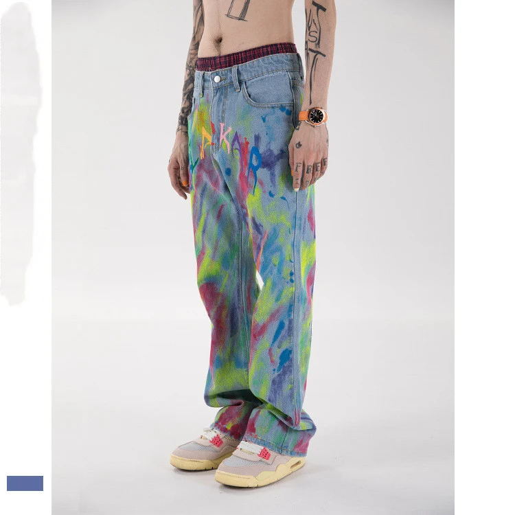 Title 4, American Hip Hop Trendy Brand Color Graffiti Je...