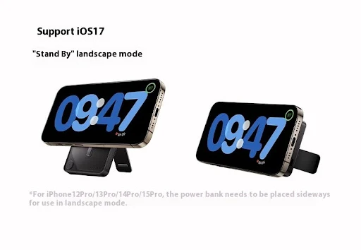 Title 26, Magnetic power bank with cable, transparent bra...