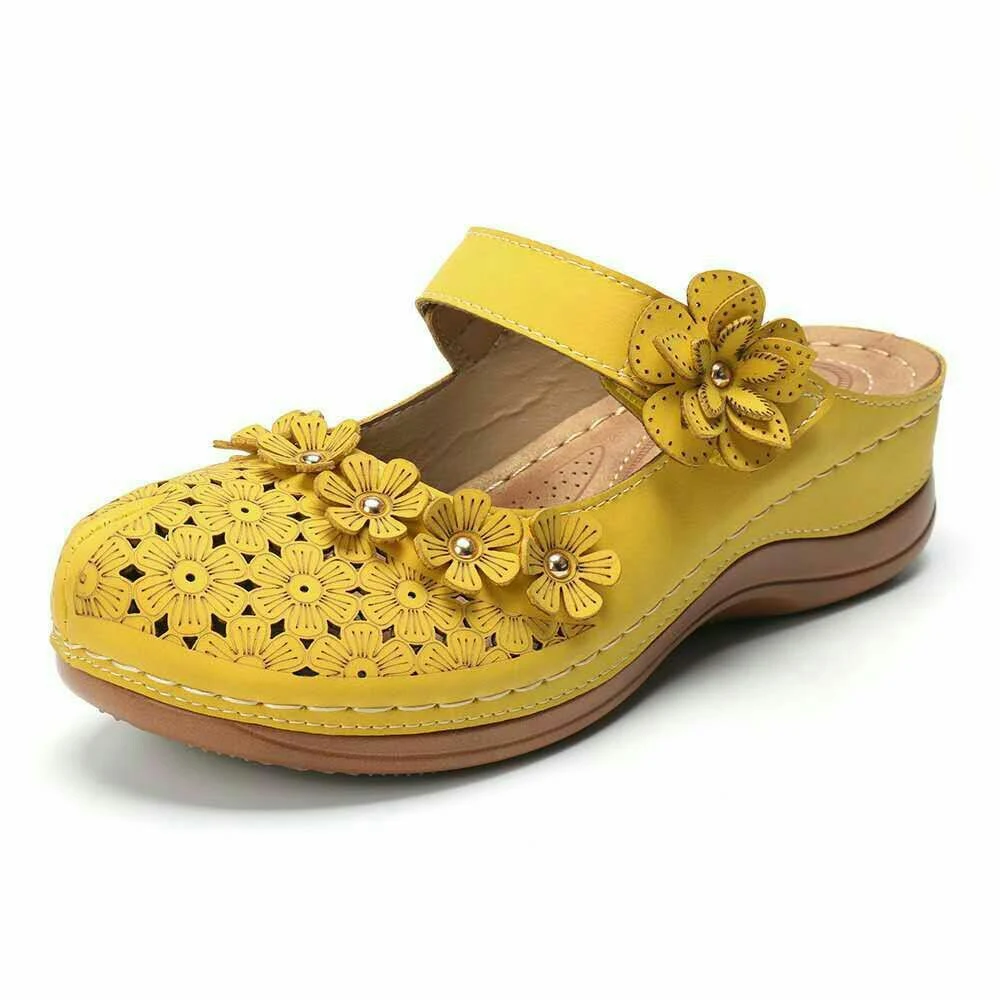 Title 5, Nowe damskie buty Baotou kwiaty retro sandały i...
