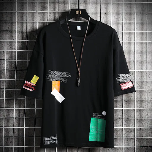 Title 1, Fashion Loose Student Hip Hop Shoulder Sleeves