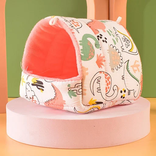 Hamster House Guinea Pig Nest Small Animal Sleeping Bed Winter Warm Cotton Mat Soft Rodent Guinea Pig Rat Squirrel Bed C — photo 5