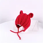 Gorros infantis de lã tricotados à mão Chapéus quentes e macios para manter seus filhos aquecidos e confortáveis no inverno, perfeitos para presentear. — foto 4