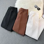 Waffle Casual Suit Pants Slim Fit Straight Leg Pants offer a comfortable and stylish fit for everyday wear. Enjoy modern — photo 7