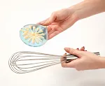 Whisk Wiper para batedeira de aço inoxidável. Limpeza fácil e eficiente, sem respingos. Diga adeus aos restos de massa e aproveite. — foto 6
