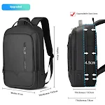 Mochila Masculina Casual Impermeável Design Moderno À Prova D'água Perfeita para Uso Diário Confortável e com Amplo Espaço Interno — foto 2