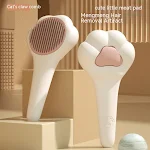 Haarentfernungsbürste für Haustiere mit Massagefunktion, One-Click-Reinigungskamm für Katzen. Praktisches Zubehör für die Tierpflege. — foto 5