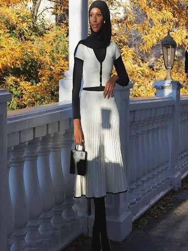 Title 8, New V-neck Slim Knit Hip Pleated Dress Suit. A ...